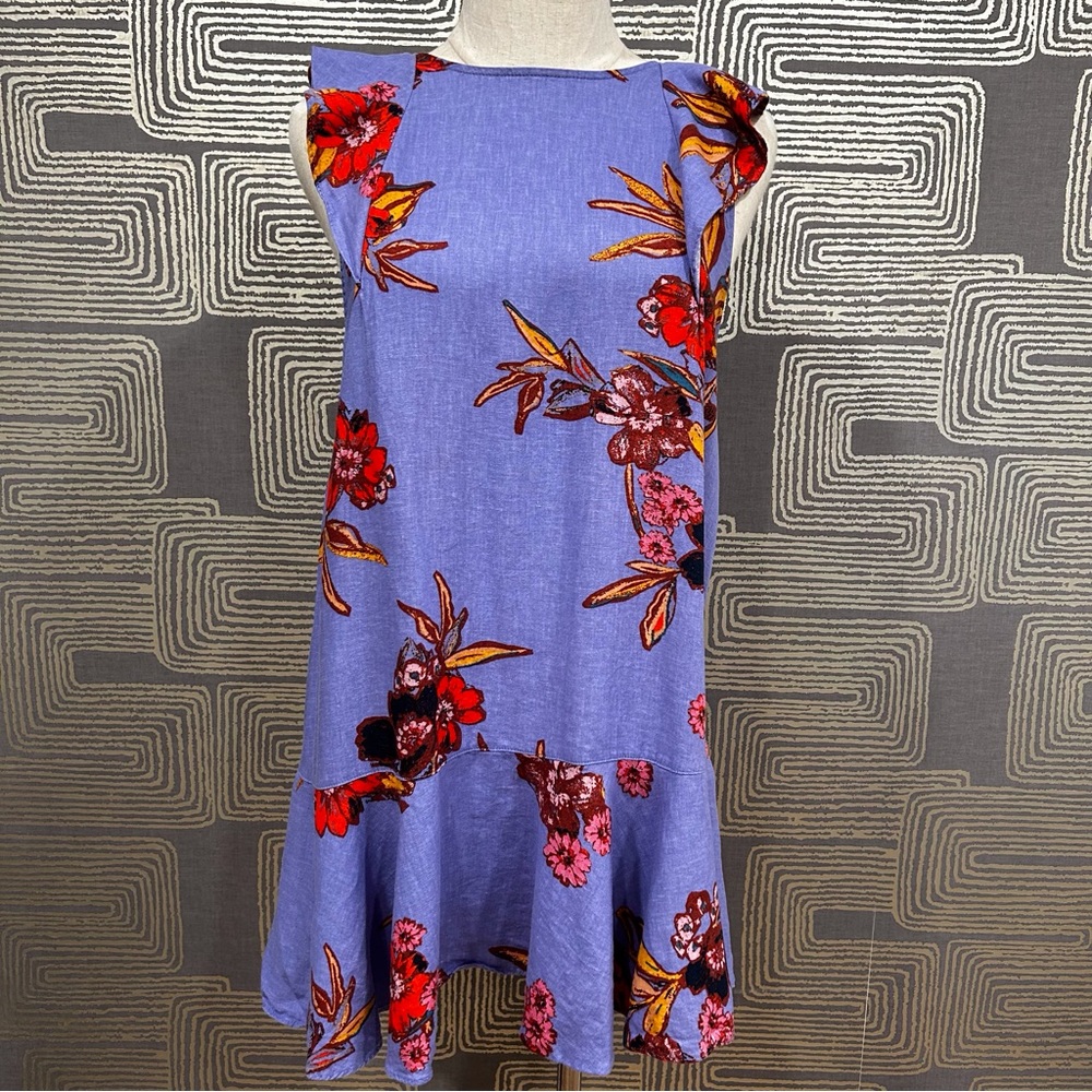 FREE PEOPLE Tulum Mini Dress in Bluebell